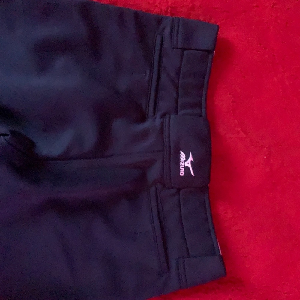 Women belted pants, Navy blue